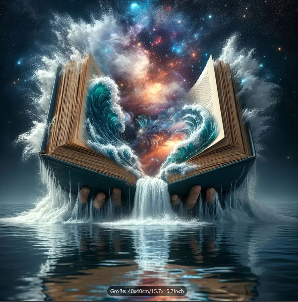Diamond Painting Buch Mystischer Kosmischer Ozean